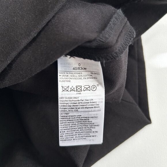 Banana Republic Black Stretch Sleeveless Sheath Dress Back Zip Office Size 0 - Picture 6 of 10